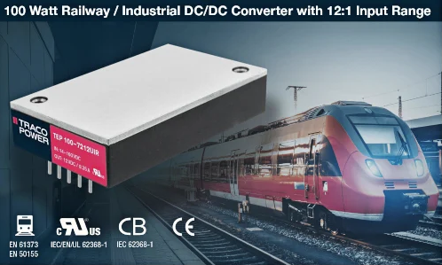TRACO POWER Introduces the TEP 100UIR Family of 100W DC-DC Converters